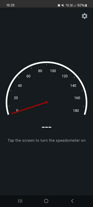 Status Bar Speedometer